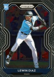 2021 Panini Prizm Base Set Lewin Diaz #50 card