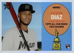 2021 Topps All-Star Rookie Cup Base Set Lewin Diaz #10 card