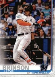 2019 Topps Base Set Lewis Brinson #296 card