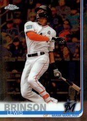 2019 Topps Chrome Base Set Lewis Brinson #122 card