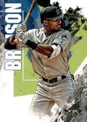2019 Topps Fire Base Set Lewis Brinson #146 card