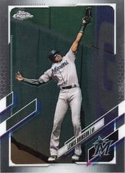 2021 Topps Chrome Base Set Lewis Brinson #42 card