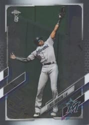 2021 Topps Chrome Ben Baller Edition Base Set Lewis Brinson #42 card