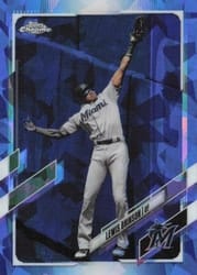2021 Topps Chrome Sapphire Edition Base Set Lewis Brinson #161 card