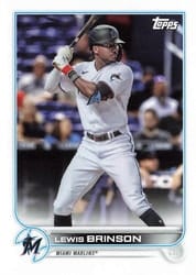 2022 Topps Mini Base Set Lewis Brinson #638 card