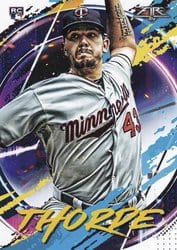2020 Topps Fire Base Set Lewis Thorpe #117 card