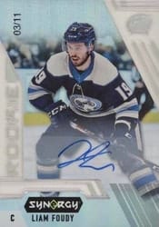 2020-21 Upper Deck Synergy Base Set Liam Foudy #127 card
