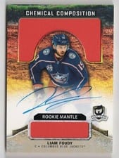 2020-21 Upper Deck The Cup Chemical Composition - Mantle Autograph Liam Foudy #CC-LF card