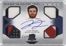 2020-21 Upper Deck The Cup Signature Away Unis Liam Foudy #SAU-LF card