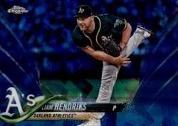 2018 Topps Chrome Sapphire Edition Base Set Liam Hendriks #367 card