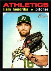 2020 Topps Heritage Base Set Liam Hendriks #472 card