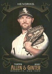 2021 Topps Allen & Ginter X Base Set Liam Hendriks #187 card