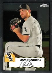 2021 Topps Chrome Platinum Anniversary Base Set Liam Hendriks #357 card