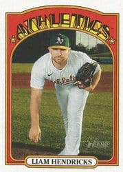 2021 Topps Heritage Base Set Liam Hendriks #397 card
