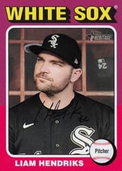 2024 Topps Heritage Base Set Liam Hendriks #351 card