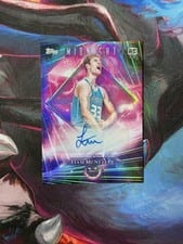 2025-26 Topps Midnight Dark Matter Autographs Rookies Liam McNeeley #DMAR-LM card