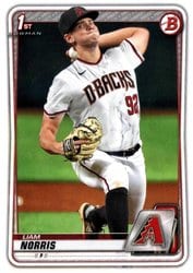 2020 Bowman Draft Base Set Liam Norris #BD-147 card