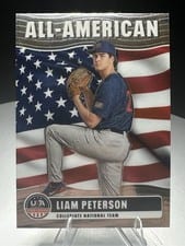 2026 Panini Stars & Stripes Prizm All-American (Collegiate) Liam Peterson #21 card