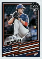 2026 Panini Stars & Stripes Prizm Base Set Liam Peterson #143 card