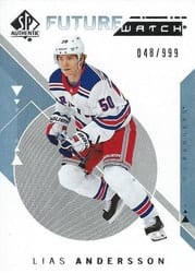 2018-19 SP Authentic Base Set Lias Andersson #170 card