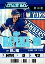 2019-20 Upper Deck Credentials Base Set Libor Hajek #92 card