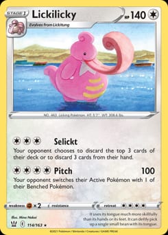 Battle Styles Lickilicky #114 card