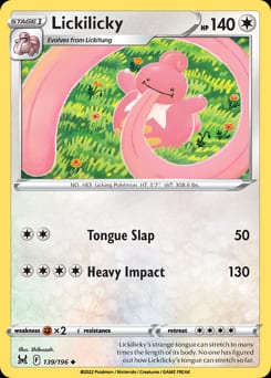 Lost Origin Lickilicky #139 card