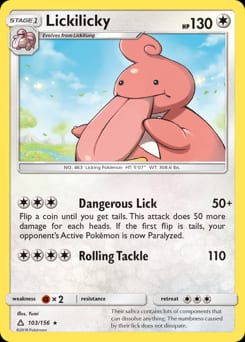Ultra Prism Lickilicky #103 card
