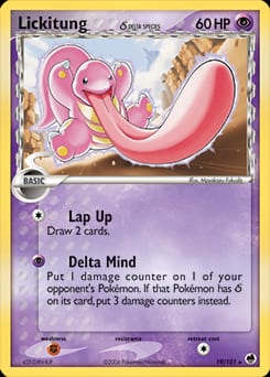 2006 Dragon Frontiers Lickitung δ #19 card