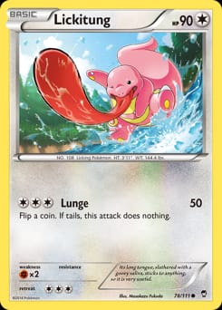 Furious Fists Lickitung #78 card
