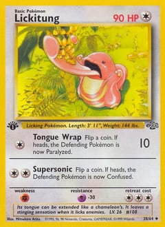 1999 Jungle Lickitung #38 card