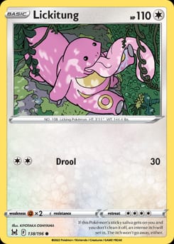 2022 Lost Origin Lickitung #138 card