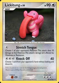 2009 Platinum Lickitung #80 card