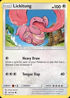 2019 Unified Minds Lickitung #161 card