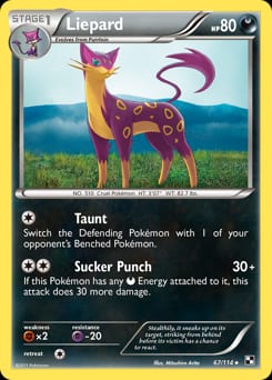 Black & White Liepard #67 card