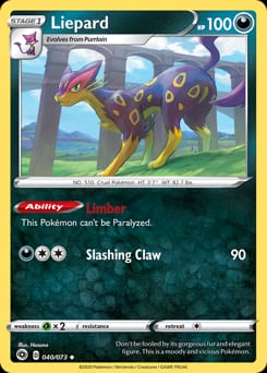 Champion's Path Liepard #40 card