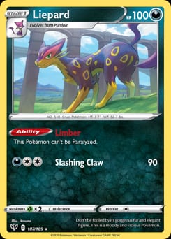 Darkness Ablaze Liepard #107 card