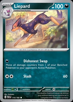 Paradox Rift Liepard #115 card