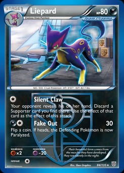 2013 Plasma Storm Liepard #84 card