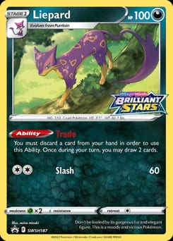 SWSH Black Star Promos Liepard #SWSH187 card