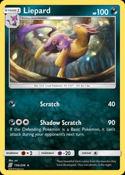 Unified Minds Liepard #136 card