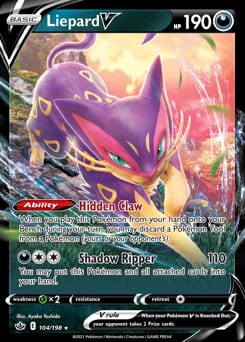 Chilling Reign Liepard V #104 card