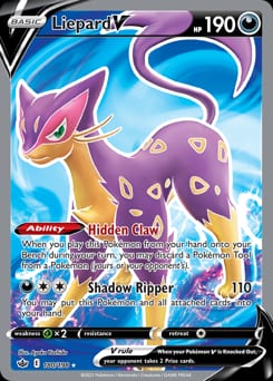 Chilling Reign Liepard V #180 card