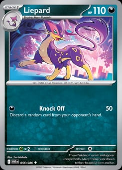 White Flare Liepard #56 card