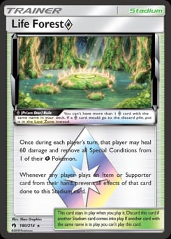 Lost Thunder Life Forest ◇ #180 card