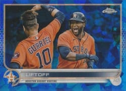 2022 Topps Chrome Sapphire Edition Base Set Liftoff #110 card