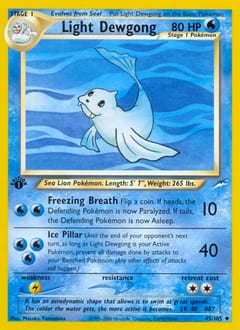 Neo Destiny Light Dewgong #45 card