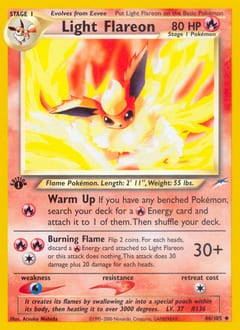 Neo Destiny Light Flareon #46 card
