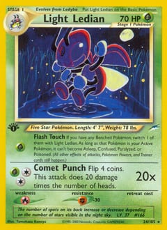 Neo Destiny Light Ledian #24 card