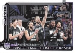 2025-26 Topps Base Set Light The Beam!: Kings Have Fun Hooping! #295 card